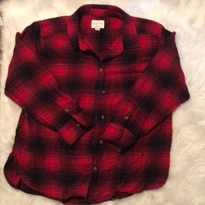 AE flannel plaid shirt